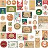 Hebayy 444 PCS Adesivi di Natale Kraft, 148 Design Unici Etichette Festive, Adesivi Natalizi Vivaci Autoadesivi Etichette Nome Buon Natale Decorazione (15 Fogli)