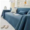 VanderHome Alta Qualità Impermeabile divano Copertura 1/2/3 posti Super Morbido Confortevole Caldo Elasticizzato Copridivano Non Slip Grande Prevenzione della angolo polvere Copridivano 190*130cm Blu