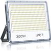 YIQIBRO Faretto LED da Esterno 300W, 30000LM 6500K Super Luminoso Bianco Freddo Faro LED Esterno con Trasformatore, IP67 Impermeabile Luce di Sicurezza per Giardino Garage Fabbrica Stadio Terrazza