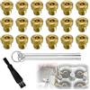 SHUIYUE Getti Carburatore,25 Ugelli Getti 6mm per Scooter, Carburatore Dell'Orto PHBN-PHVA Dimensione 55, 60, 65, 70, 75, 80, 85, 90, 95, 100, 105, 110, 115, 120, 125, 125, 125, 100, 105, 110, 115, 120, 125