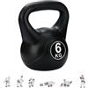 MAGIC SELECT Kettlebell da 4 kg per Sport e Fitness in PVC con Sabbia e Maniglia Liscia Anti-Sfregamento per Allenamento Muscolare a Casa e Palestra.