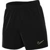 Nike Dri-Fit Academy Pantalone Corto, Nero/Nero/Oro Metallico, XL Uomo