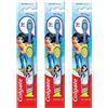 Colgate Kids Wonder Woman - Spazzolino da denti extra morbido (5+ anni), 1 pezzo (confezione da 3)