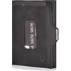 DONBOLSO Slim Wallet XS - Elegante piccolo portafoglio per banconote con scomparto per monete, 5 scomparti per carte di credito e banconote, piccolo e pratico, in pelle di sicurezza RFID, 9 x 7 x 1,5
