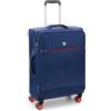 RONCATO Crosslite Trolley morbido espandibile medio 4 ruote Blu