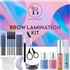 BLOOMORA Laminazione Sopracciglia, Kit Laminazione Sopracciglia, Brow Lift Durata 6-8 settimane, 15 applicazioni, Set Professionale Laminazione Sopracciglia, Brow Lamination