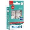 Philips 11065ULRX2 LED Lampadina di Segnalazione per Auto (W21W Red), Rosso, Set di 2
