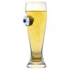 Bar Bespoke Calcio Pilsner in vetro, 24 cm di altezza, capacità 400 ml, in cristallo, in resina sospesa