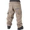 The blueskin Pantaloni Baggy Colore Corda Uomo e Ragazzo, Stile Skate, Rap, Hip Hop, Larghi, 100% Cotone, Chiusura a Cerniera | Taglia W38 IT 52