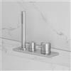 neoro F miscelatore vasca in acciaio inox 3 fori, montaggio su bordo vasca,, BN0771FBS, F acciaio inox spazzolato [Rubinetteria Bagno > Rubinetteria Vasca]