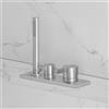 neoro FC miscelatore vasca in acciaio inox 3 fori, montaggio su bordo vasca,, BN0771FCBS, FC acciaio inox spazzolato [Rubinetteria Bagno > Rubinetteria Vasca]