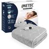 Imetec Scaldasonno Adapto singolo 150 x 80 cm, Riscaldamento rapido, Temperatura costante e personalizzata, Tessuto trapuntato anallergico, Made in Italy, Comando con 6 temperature