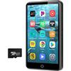 Diofox 80GB Lettore MP3 con Spotify,Lettore MP4 Full Touchscreen da 4,0 Pollici con Bluetooth e WiFi,Lettore MP3 con Suono HiFi,Lettore MP4 Musicale Android con Audible,Deezer,Play Store Fino a 1TB