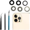 LiXiongBao Obiettivo di Ricambio per Fotocamera Posteriore iPhone 12 PRO, Lente di Ricambio in Vetro con Kit di Strumenti di Riparazione