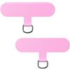 caslord Universal Patch*2, trasforma la custodia del tuo telefono in una catena telefonica, il TPU ultrasottile si adatta a tutte le custodie standard del telefono-Rosa