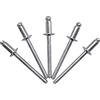 Marcopol Confezione da 100 rivetti per ciechi in acciaio inox, 4,0 x 8 mm, testa a cupola, ribattini DIN 7337, A2, mandrino scanalato (100, 4,0 x 8 mm)