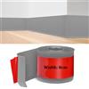 MeYuxg Battiscopa in PVC, Battiscopa Grigio 8 cm x 10 metri, Battiscopa Adesivo Binario di Transizione del Gap nel Muro, Battiscopa Decorativi, Battiscopa PVC per Cucina, Bagno, Soggiorno