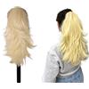 Ser Mulher Extension Coda Di Cavallo ERICA con Pinza Capelli LISCI o MOSSI 30 cm. Aspetto Naturale (613 Biondo Platino)