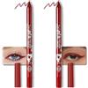 xiao Colorato Gel Glitter Eyeliner, Impermeabile Pearl Eye Shadow Matita Metallica Glitter Eye Liner Matita per le Donne, Eye Liners & Shadow Matita Eye Makeup.2 Conteggio (10# Rosso e 10# Rosso)