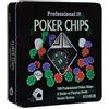 Terbse Extrema - Set da Poker con Scatola in Metallo, 100 Fiches da Poker, 2 Mazzi di Carte, Fiche Dealer