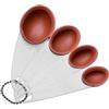Sambonet Gadgets Set Cucchiai Misuratori, Silicone, Rosso