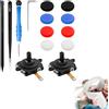 Raheem 2 Pieces Joystick Replacement Kit Left & Right for Quest 2 Controller Joystick Analog Thumb Stick Repair Kit and Joystick Caps Repair Tool Set for VR Controller Replacement
