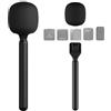 NAVESO Impugnatura per Microfono D-JI Mic 1/2 / Rode, Adattatore Portatile per Microfono Intervista GO con Schiuma, Supporto per Microfono Lavalier per Hollyland Lark/Movo/G1/A2