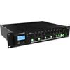 Audibax Zone 360BT - Amplificatore Audio per Più Zone - Potenza in Uscita 360W - Ingressi Cavo Multipli - Mixer Audio con Connessione Bluetooth, USB e SD - Alimentazione Phantom