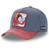 Capslab Rufy One Piece Denim Blu Rosso Berretto Regolabile con Snapback