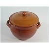 OEM SYSTEMS Accessori cucina Pentola Bombata Pignata In Terracotta Con Coperchio Cm.18
