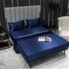 NEDLON Lenzuolo con Angoli in Seta di gelso con Fascia Elastica coprimaterasso Regolabile Antiscivolo per Letto Singolo Matrimoniale King Size