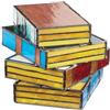 Wouueso Lampada per Libri Impilati in Vetro Colorato, Lampada in Vetro per Libri Impilati, Lampada per Libri A LED, Simpatica Lampada da Scrivania per Comodino
