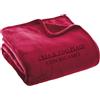 MAYRA Coperta Plaid Personalizzabile in Pile Coral | Singolo, 1 Piazza e Mezza, Matrimoniale | Idea Regalo, Hotel | Personalizzato con Iniziali, Nome, Scritta, Logo | Design Made in Italy(Bordeaux, S)