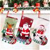 XIMEY Calza di Natale, 3 Pezzi Calza di Natale da Appendere, Calze Befana Vuote, Calza Natalizia, Calze Befana Vuote Piccole/Grandi, Natale Decorazioni per Caminetti, Scale, Alberi di Natale (MB)