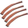 FTVOGUE Copri Maniglia per Passeggino 4 Pezzi in Pelle PU con Cerniera, Protezione Completa per Passeggini (BROWN)