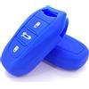 Generic Nordecco - Custodia in silicone per chiave auto Opel Corsa F Astra L VI 70 piastra Corsa Jeep Avenger 3 pulsanti Keyless Remote (blu)