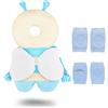 VBNZBK Protezione per La Testa Del Bambino, Zaino Anticaduta per Bambini Morbido e Traspirante Regolabile Sicuro per Bambini di 4-24 Mesi che Gattonano(Blu)
