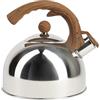 BERGNER Gli amanti del tè BERGNER - Teiera da 2,3 litri - realizzata in acciaio inossidabile di alta qualità e manici in legno e legno - perfetto per caffè e tè - sito adatto -att per tutti i tipi di incendi