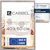 CABBEL Cornice 40x50 cm, Grigio (Calcestruzzo), robusta cornice in legno MDF, plexiglass infrangibile, da appendere e da