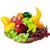Tenorbass 13 pezzi di frutta artificiale, frutta finta decorazione casa realistica frutta finta per centrotavola simulazione frutta festa decorazione mele artificiali arance finta uva