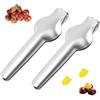 Dxmcgttbd 2 PCS Castagno Clip,Taglia Castagne,Pinza per Castagne,Clip per Castagne in Acciaio Inossidabile,Multifunzione Taglio della Castagna,per Castagne e Altre Noci