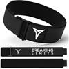 Breaking Limits Cintura per sollevamento pesi, per bodybuilding, powerlifting, stacchi da terra, cross training, sgancio rapido, fibbia autobloccante, forte attacco a strappo, borsa inclusa (L)