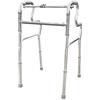 QUIRUMED Deambulatore pieghevole e stretto, Alluminio, Leggero, Colore grigio, Doppio manico, Altezza regolabile, Larghezza 50 cm, Maniche antiscivolo, Per anziani, Per anziani