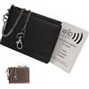 orso Bruno original Portafoglio con catena RFID, Nero , m, Biker