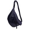 SH Leder - Borsa da cintura in vera pelle per donna, unisex, per festival e viaggi, grande, 49 x 28 cm, Daniela G768, Blu scuro, Grande