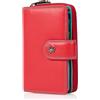 VISCONTI Bi-fold Donna Purse, Colorado Combination Leather, Multicoloured Purse (CD-22) RFID Multicolour R13 Red/Hawaii, marrone, m, CD22