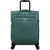 American Tourister Trolley morbido cabina, bagaglio a mano, espandibile. Presenta 4 ruote girevoli e chiusura integrata con combinazione a 3 cifre con funzione TSA. Dispone di un ampio scomparto prin
