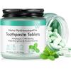 WLCTJIAYOU 150 compresse di dentifricio - Dentifricio nano idrossiapatite - Dentifricio sbiancante senza fluoro - Rafforza lo smalto e riduce la sensibilità - Dentifricio masticabile alla menta piperita naturale