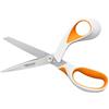Fiskars Forbici per tessuto multiuso, Lunghezza: 21 cm, Lama in acciaio inossidabile/Impugnature in plastica, Arancione, RazorEdge, 1014579