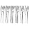 RETON 12 pezzi coltelli e forchette acciaio inox, set posate 6 persone, posate moderne, coltelli e forchette da bistecca, sicurezza delle lavastoviglie